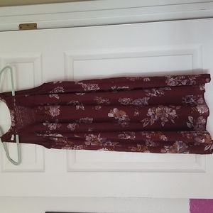 Dress, maurice's xs, maroon